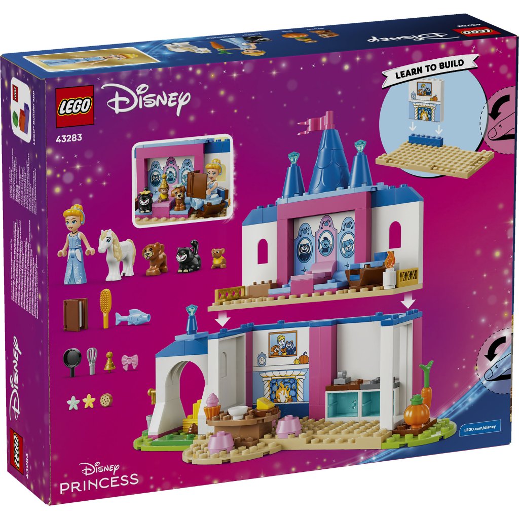 LEGO Disney Princess ‏43283 قلعة سندريلا وأصدقائها الحيوانات (149 قطعة) — صورة 4