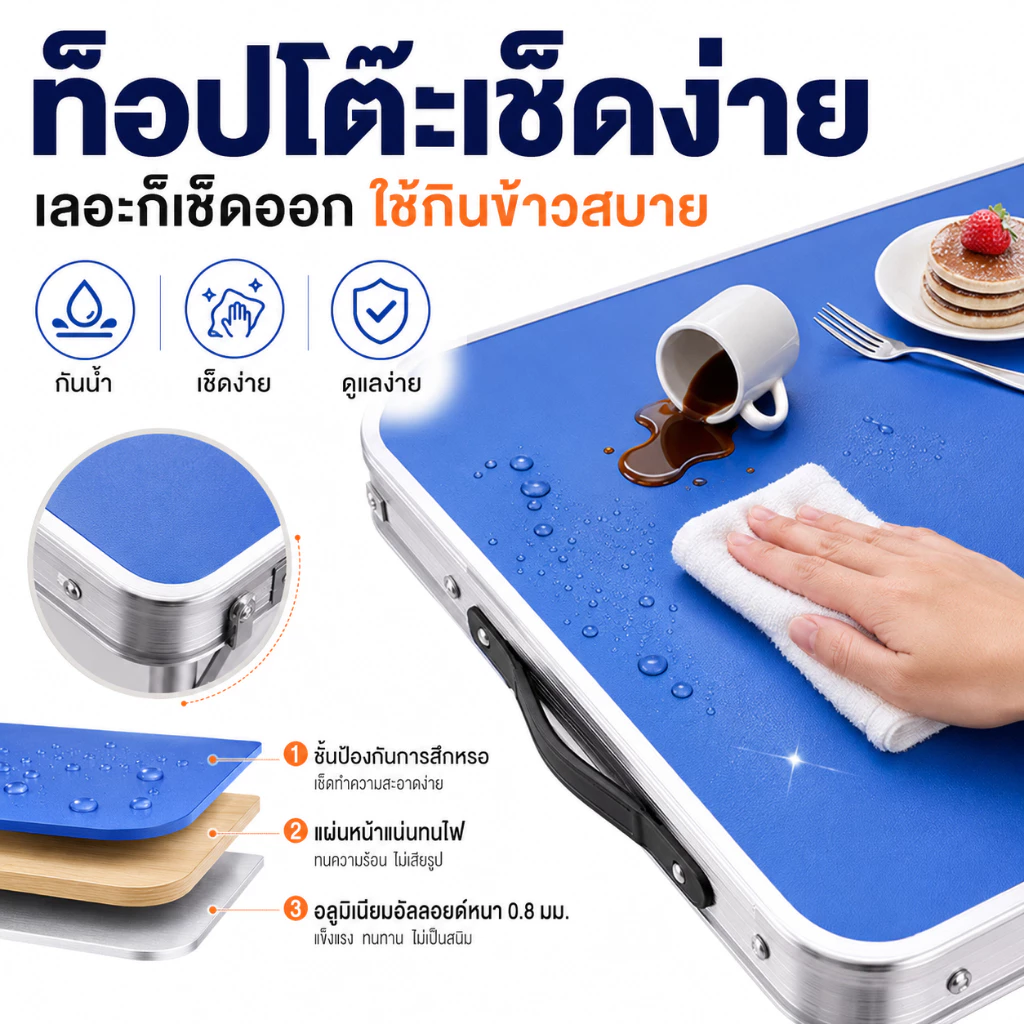 COS โต๊ะพับพกพา ขนาด 120 ซม. thumbnail 6