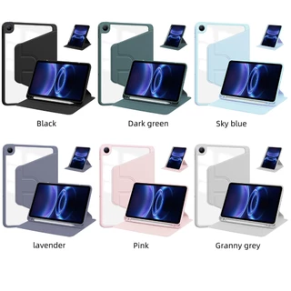 เคสฝาพับ สำหรับ เรดมี่ แพด 2 Smart Case For Redmi Pad 2 9.7 2026 11 Pad SE 8.7 Pro 12.1 หมุนได้360 องศา มีช่องใส่ปากกา