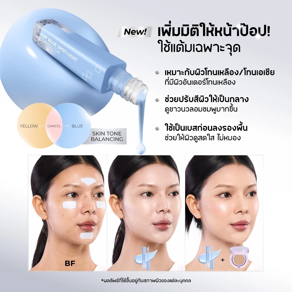 [3 ฟรี แปรง] BEAUTILAB A2P Concealer& Peach Corrector&Blue Corrector คอนซีลเลอร์ คอเรคเตอร์พีช และบลูคอเรคเตอร์ thumbnail 10