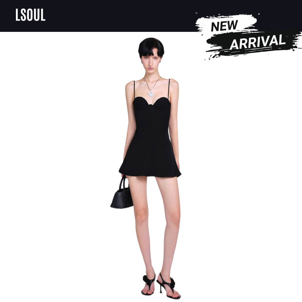 LSOUL Yuni Dress มินิเดรสสายเดี่ยว ทรงคัพอก เข้ารูปเน้นช่วงเอว กระโปรงทรงเอ ทรงสวยเรียบหรู