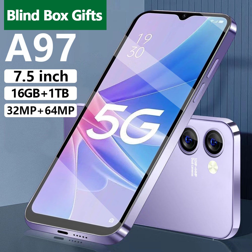 【รับประกัน1ปี】ใหม่ ของแท้ A97 Pro 5G 7.5นิ้ว โทรศัพท์มือถือ รองรับ2ซิม Smartphone 4G/5G โทรศัพท์สมา 