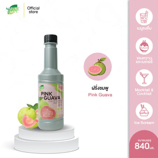 Nature Taste Pink Guava Puree น้ำผลไม้เข้มข้นฟรุตเบสพรีเพอเรชั่น เพียวเร่ รสฝรั่งชมพู ตราเนเจอร์เทส ขนาด 840 ml.