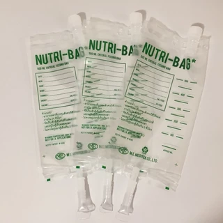 ถุงให้อาหาร NUTRI-BAG ขนาด 500cc ยี่ห้อ ME ถุงให้อาหารทางสายยาง ถุงใส่อาหารเหลว ใช้แล้วทิ้ง (สีเขียว)