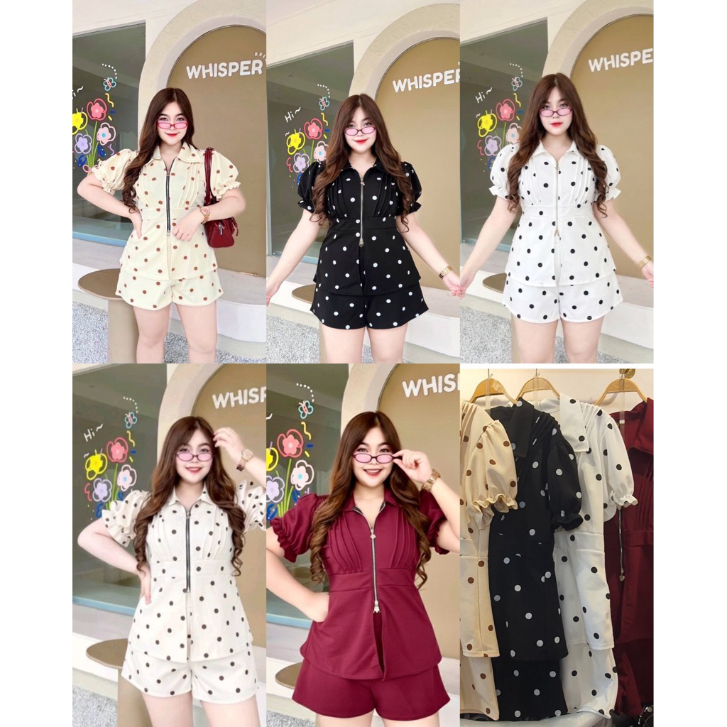 ชุดเซ็ท 2 ชิ้น เสื้อ+กางเกง เนื้อผ้ายืด ใส่สบาย  รอบอก 38-46 นิ้ว