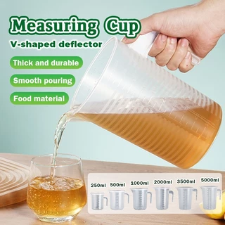 ถ้วยตวงพลาสติกใส 5000ml ทนความร้อน พร้อมฝาปิด ผลิตจาก PP เกรดอาหาร