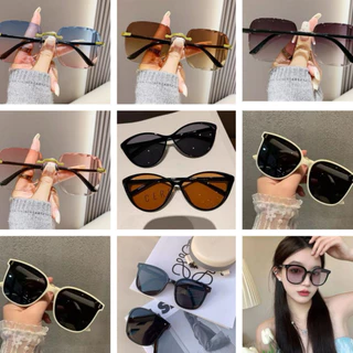 [สินค้าพร้อมส่ง จัดส่งทันที] แว่นกันแดดทรงสี่เหลี่ยมสไตล์เกาหลีสุดเก๋ พร้อมการป้องกัน UV400 ไอเท็มที่ต้องมีสำหรับไปทะเล