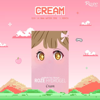 [ของแท้] Rozelens รุ่น Cream ครีม ขนาดบิ๊กอาย14.8 เลนส์ตาโต ตาแป๋ว