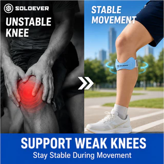 SOLOEVER ขายดี สายรัดเข่า ที่รัดเข่า สนับเข่า พยุงเข่า ผ้ารัดเข่า Knee Support Strap รัดเข่า
