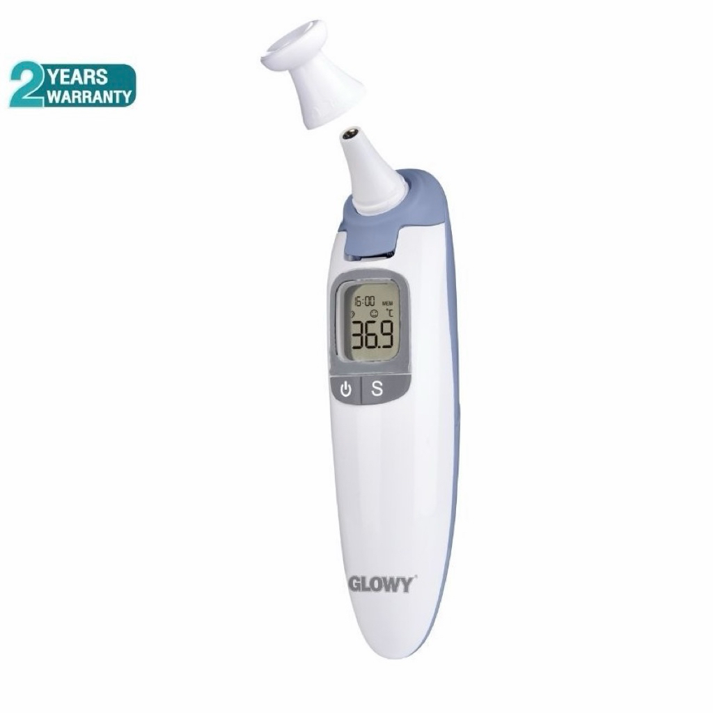 เครื่องวัดอุณหภูมิแบบยิง GLOWY Infrared Thermometer ET-201 🩵ส่งตรงจากร้านยา🩵 3in1 วัดอุณหภูมิหน้าผาก ช่องหู และวัตถุได้