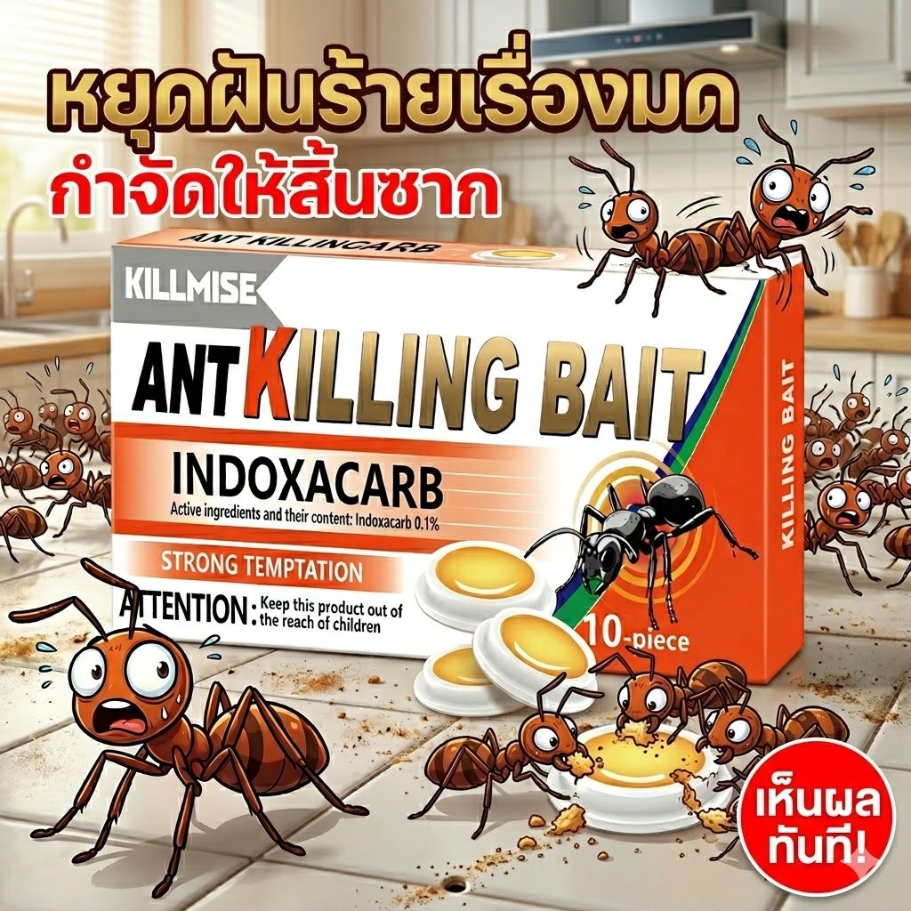 🚨เห็นผลจริง กำจัดมดทั้งรัง 100% ได้ผลแน่นอน🚨 เจลกำจัดมด เหยื่อล่อมด ยาฆ่ามด เหยื่อกำจัดมด กำจัดมด ปลอดภัยต่อคนค่ะ