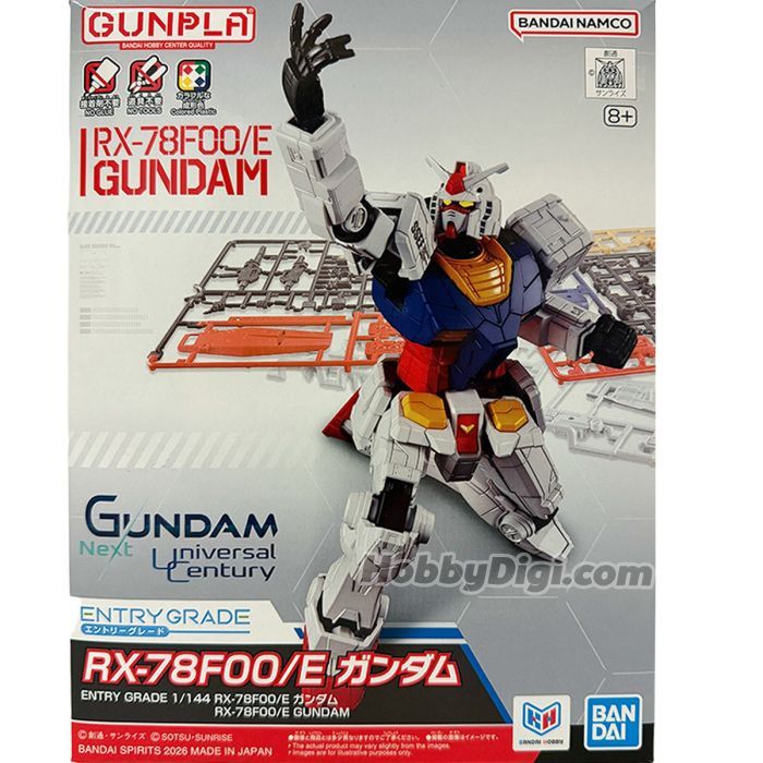 📍ส่งด่วน📍⭕พร้อมส่ง⭕ENTRY GRADE 1/144 RX-78F00/E GUNDAM (4573102735850)