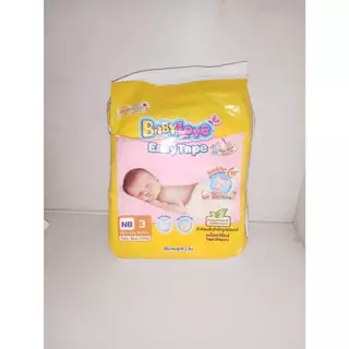 BabyLove Easy Tape เบบี้เลิฟเทปกาว size NB (แรกเกิด ถึง 5 กก.) แพคละ3ชิ้น