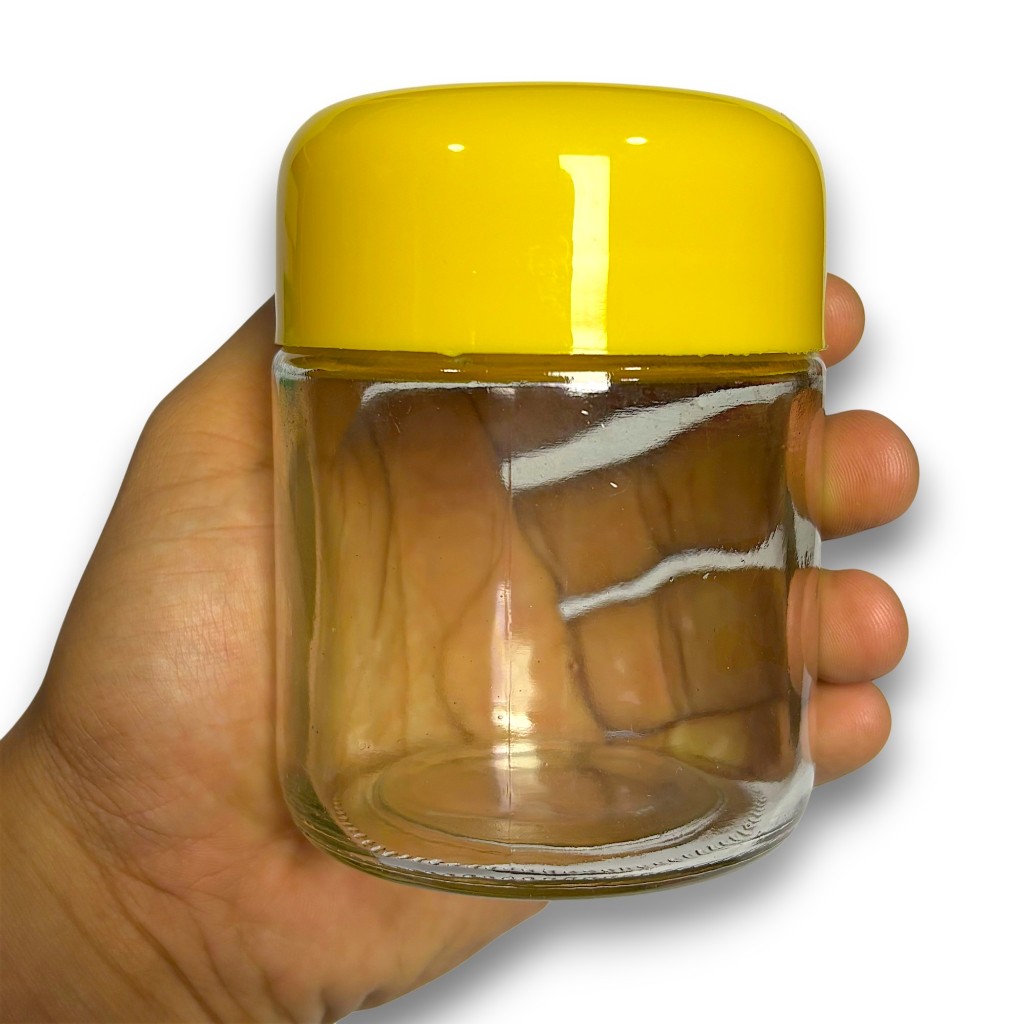 โหลแก้วแคปซูล 300ML ฝาคละสี(มีเก็บปลายทาง/มีรับประกัน)