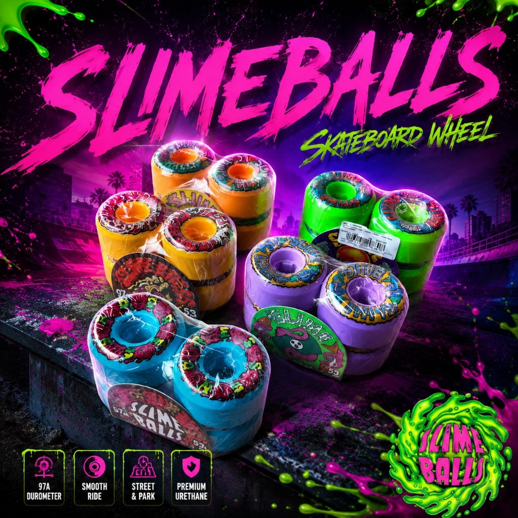 Slime Balls Skateboard Wheel | ล้อสเก็ตบอร์ด Skateboard [สินค้าพร้อมส่งจากไทย ของแท้ 100%]