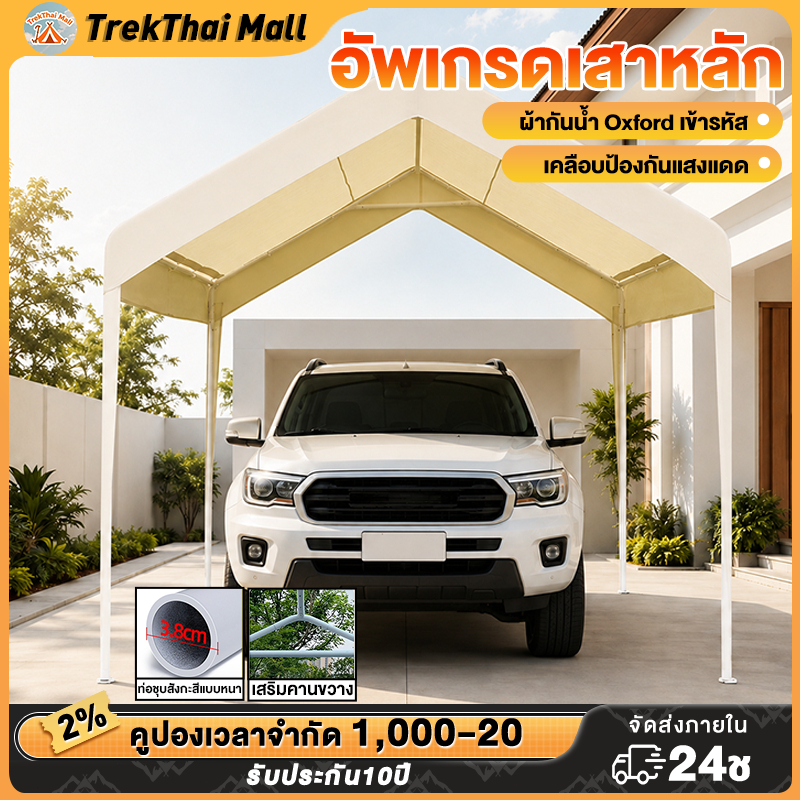 เต้นท์ขายของ แข็งแรง เต็นท์กลางแจ้ง 2x2 2x3 3x3เมตร ผ้าแคนวาสหนา โครงเหล็กหนาพิเศษ เต็นท์ตลาดนัด