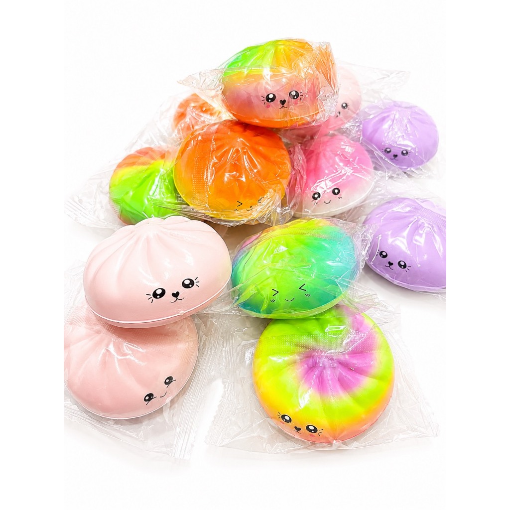 🔥ซองสุ่มสกุชชี่ซาลาเปาเล็ก🔥คละแบบ แบบรุ้ง ทูโทน แบบสีเดียว หอมมาก ✨ นุ่ม สโลววววว มากก บีบฟินสุดๆ 💖