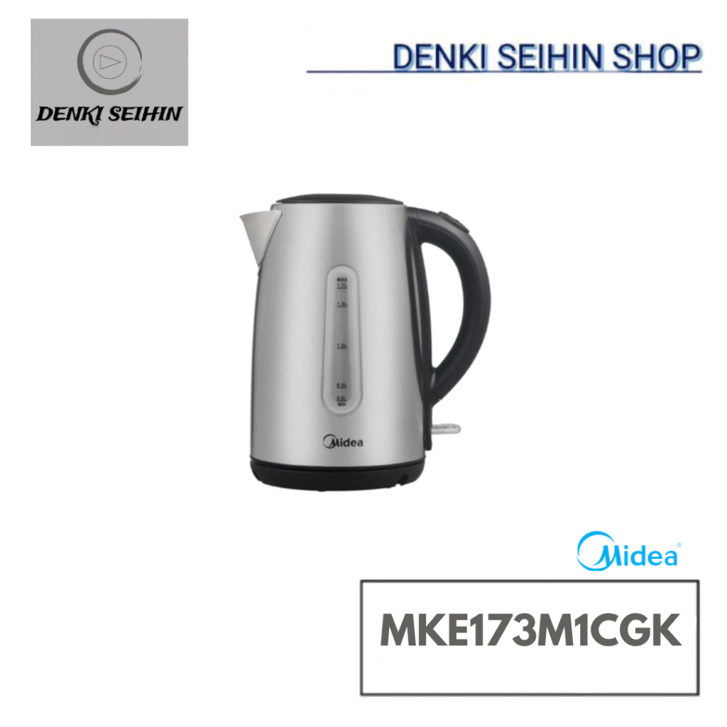 Midea กาต้มน้ำไฟฟ้า 1.7 ล. สีเงิน รุ่น MKE173M1CGK