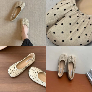 (ร้านไทย—มีพร้อมส่ง / pre-order) รองเท้าทรงกีบหมู tarte tatin flats (𝘷𝘦𝘳. 𝘳𝘶𝘤𝘩𝘦𝘥) รุ่นจับจีบ มีทั้งหมด 5 สี | justmoment