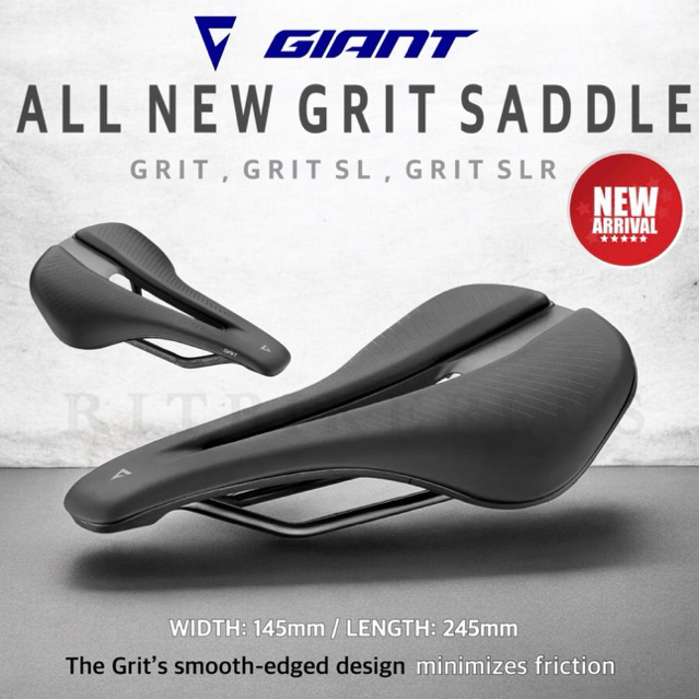 New2026 เบาะจักรยาน GIANT รุ่น GRIT SADDLE มีทั้งรางโครโม รางอัลลอย รางคาร์บอน สำหรับเสือภูเขา และ Gravel bike