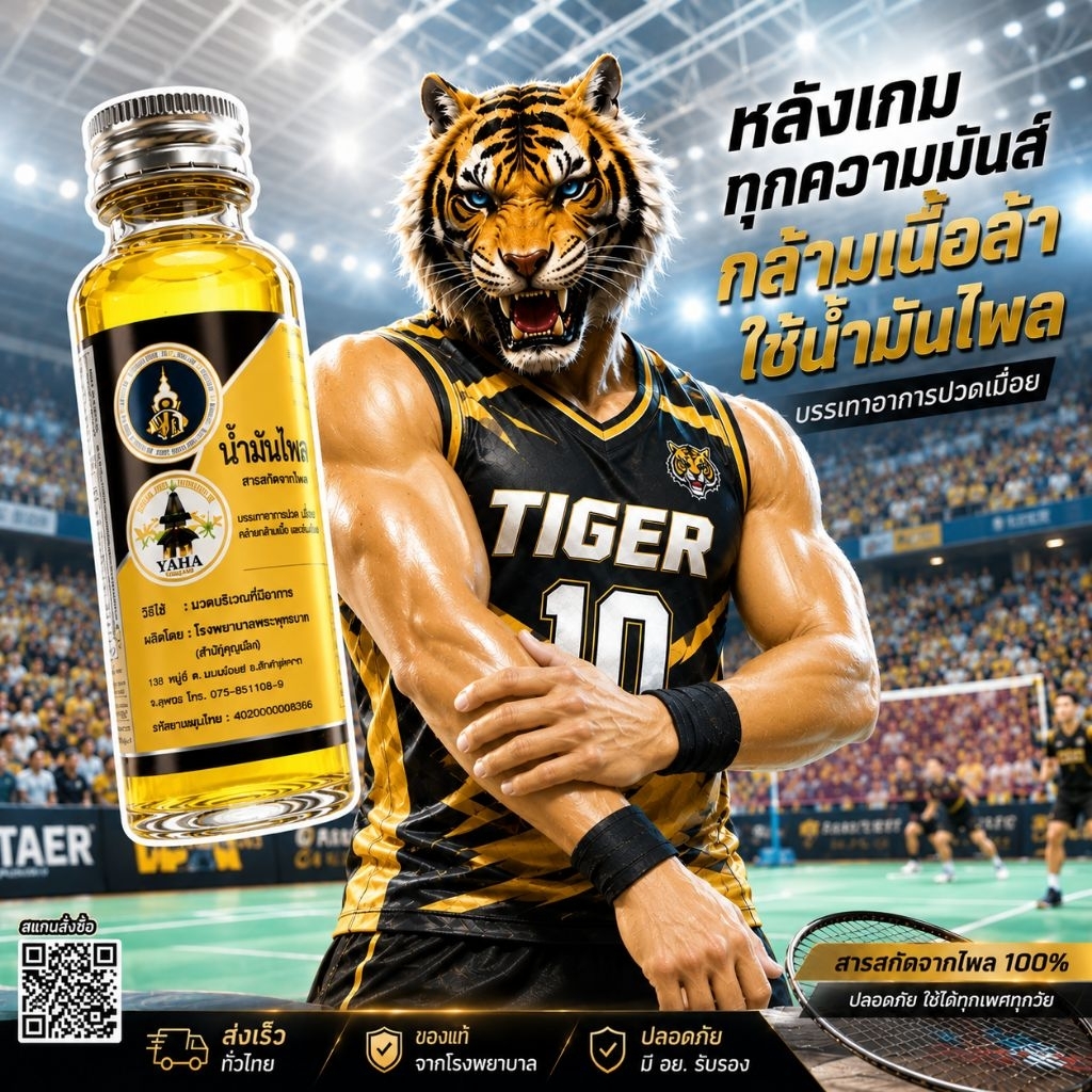 น้ำมันนวดอเนกประสงค์ ไพลสกัด ไล่ยุง แมลงและปวดเมื่อย