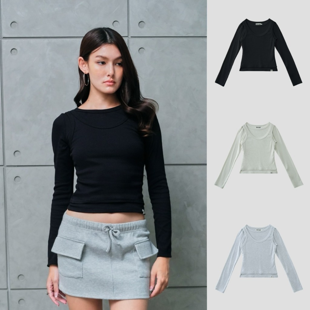 Garcon.dept | Two layer  tank long sleeve I เสื้อเบบี้ทีแขนยาว