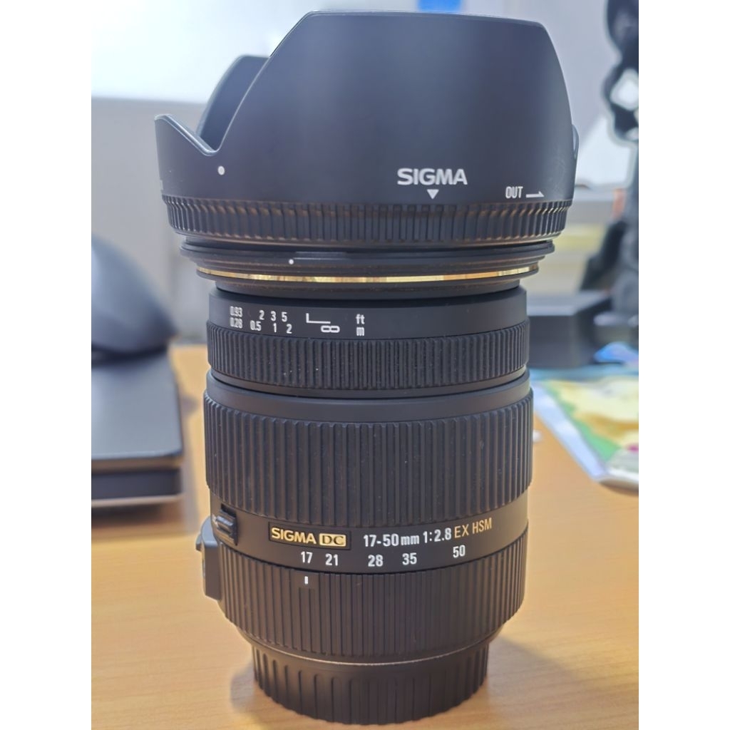 ​[มือสอง] เลนส์ Sigma 17-50mm f/2.8 EX DC OS HSM เมาท์ Canon (แถมฟรี ฟิลเตอร์ HOYA 77mm)
