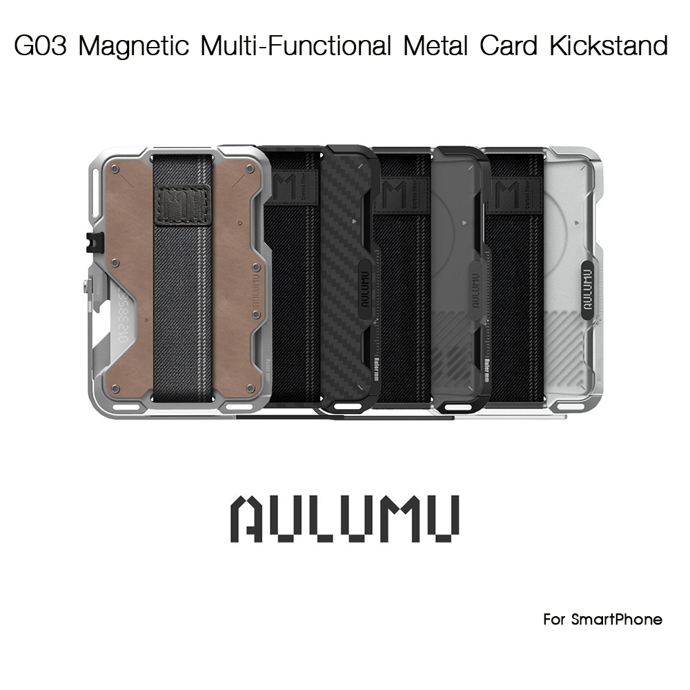 Aulumu G03 Magnetic Multi-Functional Metal Card Kickstand ขาตั้งแบบแม่เหล็กเกรดพรีเมี่ยม สำหรับ Smar