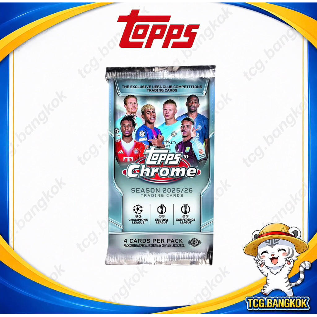 Topps Chrome UEFA Hobby pack - แบบเเยกซอง