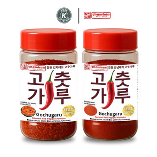 CHAMHAN Red Pepper Powder 200 g พริกแดงป่นสไตล์เกาหลี ป่นหยาบ / ป่นละเอียด ตราชัมฮัน ขนาด 200 กรัม (EXP.09/2026) (HALAL)