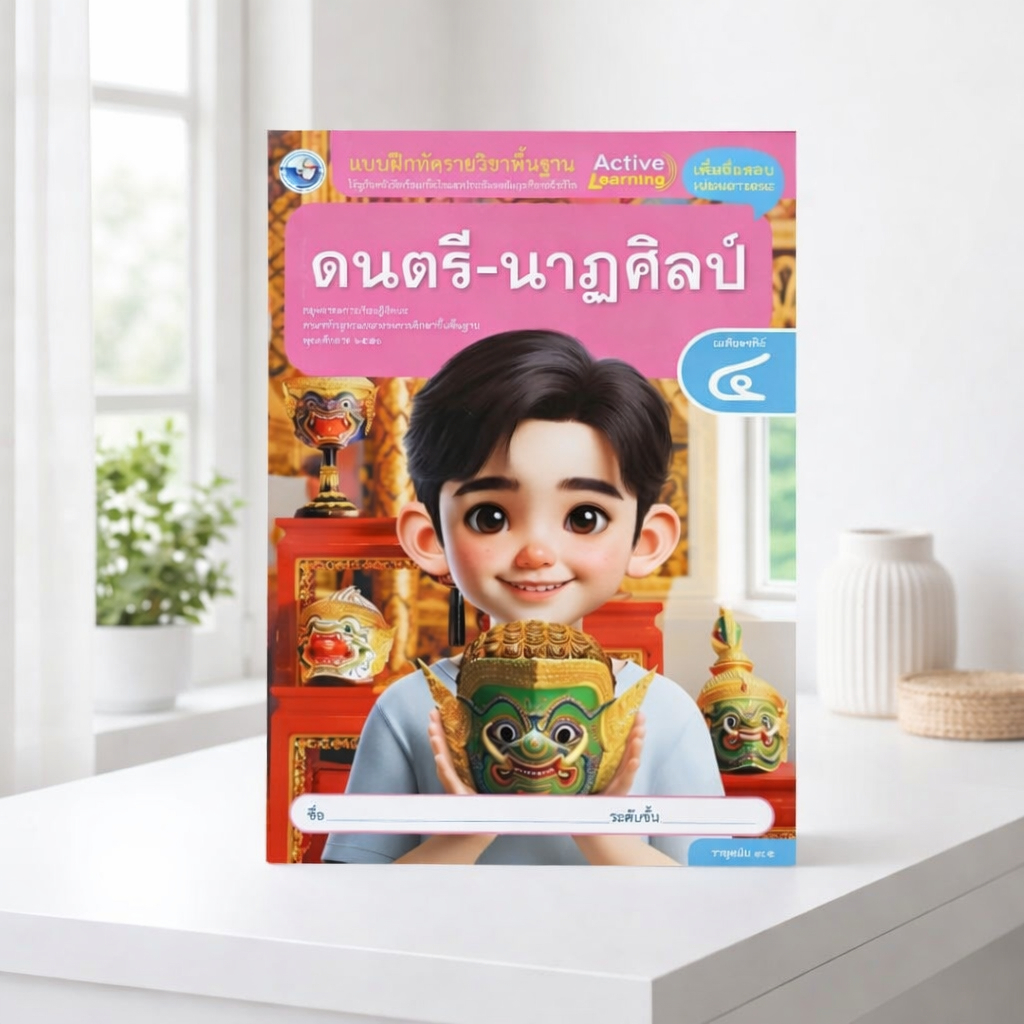 แบบฝึกหัด ดนตรี-นาฏศิลป์ ป.4 Active Learning (พว.)