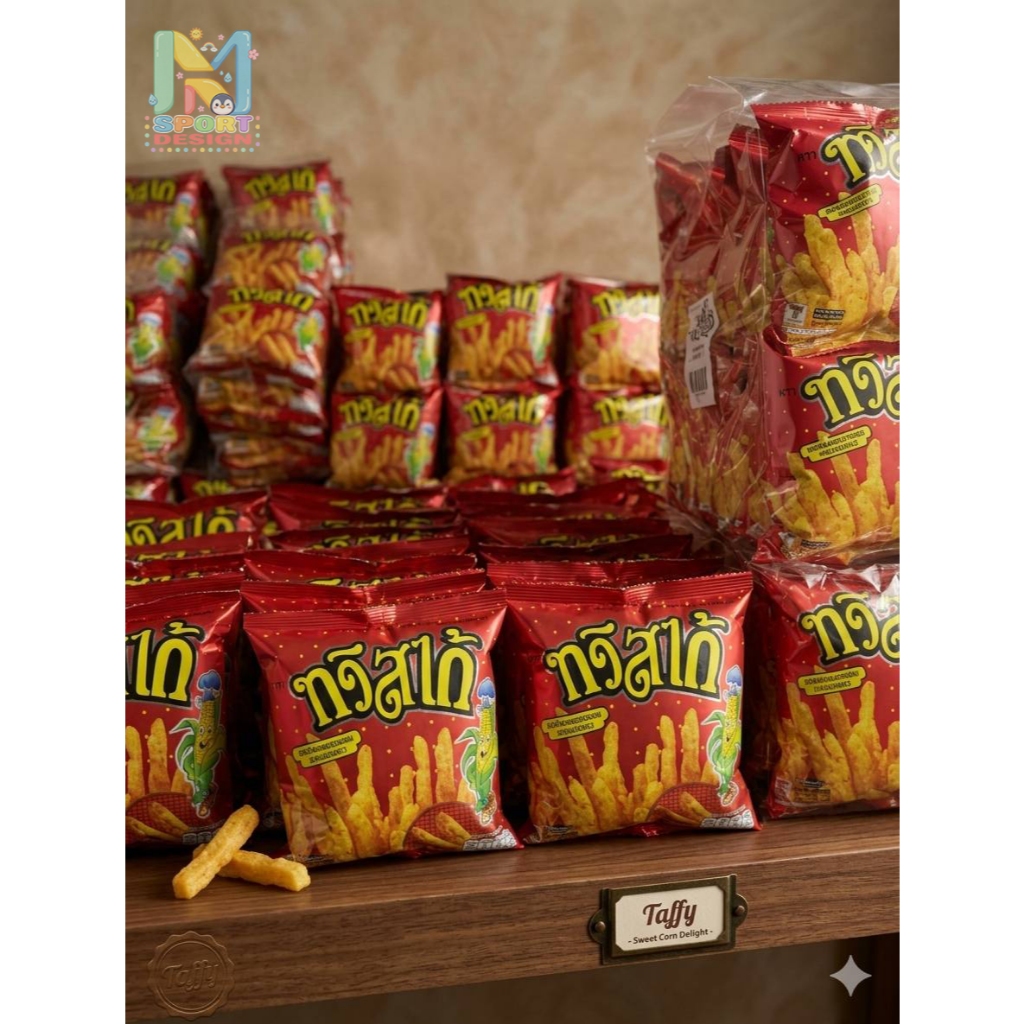 ทวิสโก้ ข้าวโพดอบกรอบ รสบาร์บีคิว ขนาด17กรัม*12ซอง (1 แพ็ค)