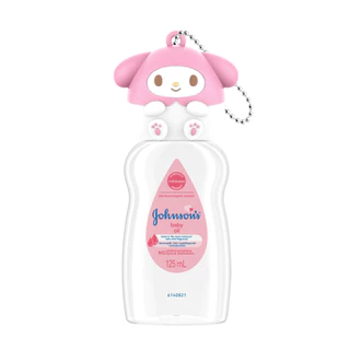 [แถมฟรี ซานริโอ้ 5แบบ] จอห์นสัน เบบี้ ออยล์ 125 มล. x5 [Free Sanrio 5 Sets] Johnson's Baby Oil 125 ml. x5