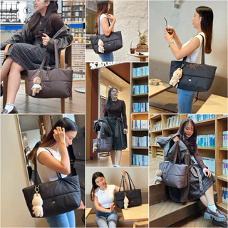 [RATTIYA BANGKOK] Luxury Puffer Tote/ 3 colors กระเป๋านุ่มนิ่ม น้ำหนักเบา กระเป๋าผ้ากันน้ำ ฟินนาเร่ ทรงสวย สะพายไหล่