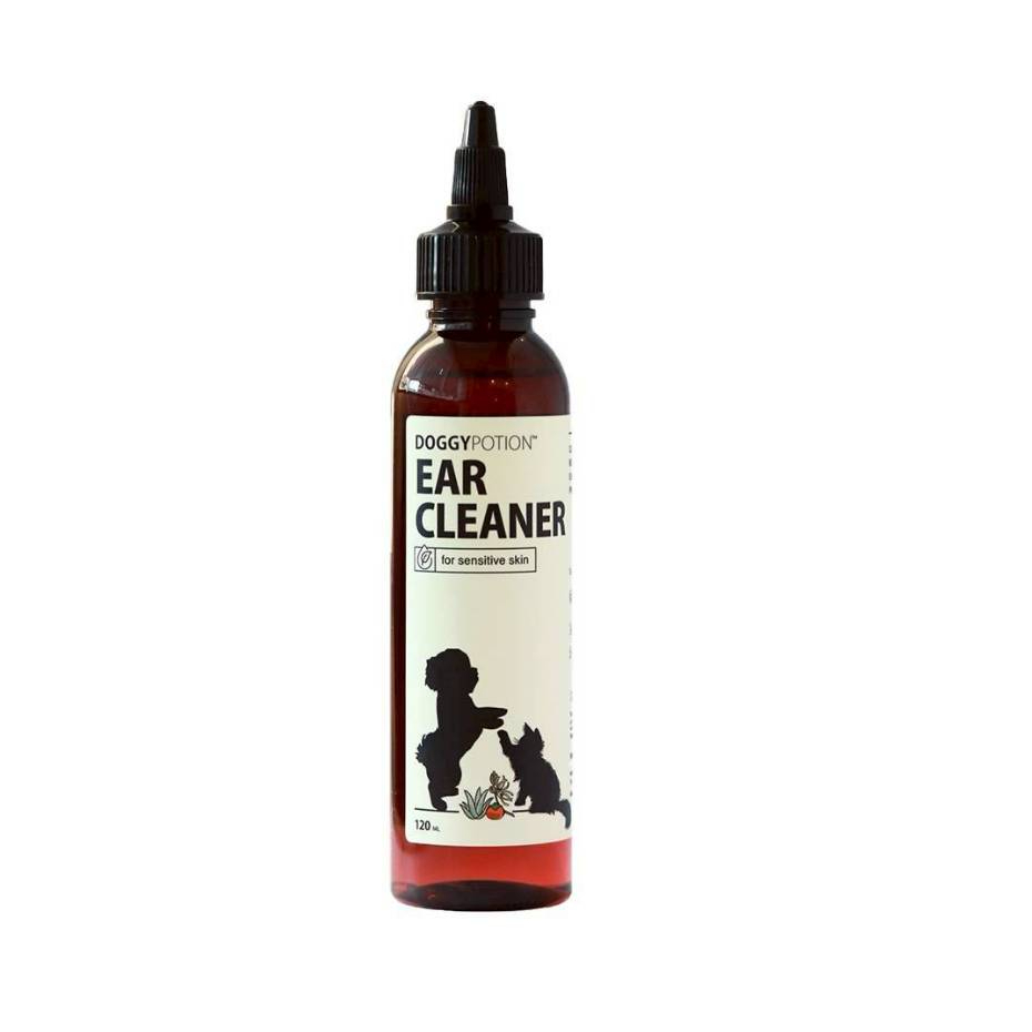 [สูตรใหม่ 2026] Doggy Potion น้ำยาทำความสะอาดหูสุนัข ธรรมชาติ100% กำจัดขี้หู ป้องกันการติดเชื้อในรูหู ลดอาการคัน 120ml.