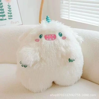 (DD shöp) ตุ๊กตามอนสเตอร์ก้อนขน Fluffy Monster นุ่มนิ่ม สำหรับตกแต่งห้อง