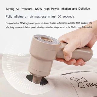 Vidalido Air Pump ปั๊มลมแรงดันสูง สำหรับเติมลมที่นอน และอุปกรณ์ลมหลากหลายชนิด