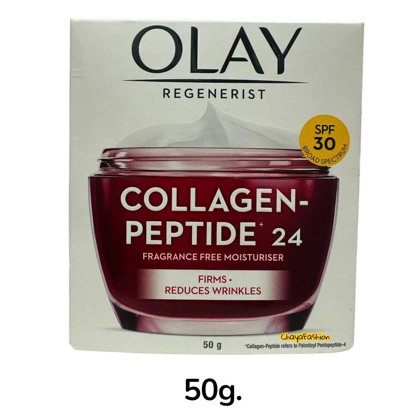 *SALE* Olay โอเลย์ รีเจนเนอรีส คอลลาเจน เปปไทด์24 มอยส์เจอร์ไรเซอร์ เอสพีเอฟ30 50กรัม Exp01/29