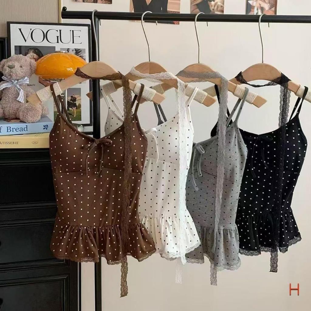 YY128 สายคล้องคอดีเทลลูกไม้ โบว์หน้า  เหมาะกับสาวเซ็กซี่ เย้ายวน  เชือกรูดปรับ มีฟองน้ำ  น่ารัก ใส่สบาย ราคาถูก