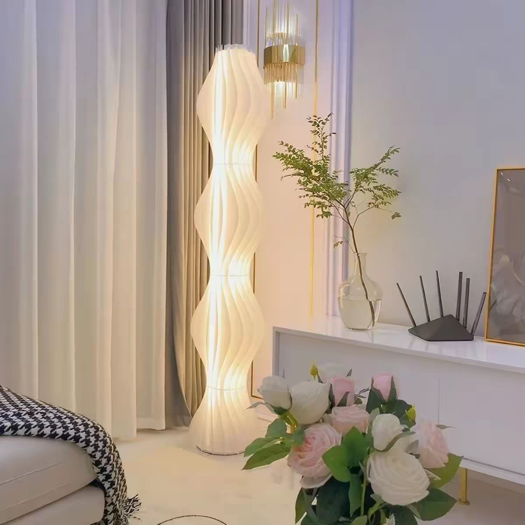 💡✨💡✨โคมไฟตั้งพื้น LED  โคมไฟตั้งพื้นสามสี floor lamp สไตล์โมเดิร์น สามารถปรับความสว่างได้ ตกแต่งห้องนั่งเล่น