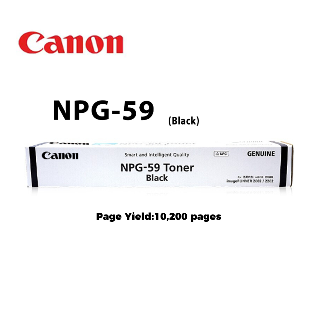 ผงหมึก Canon NPG-59 รองรับเครื่องถ่ายเอกสารรุ่น iR2002、2002N、2202N、2004、2004N、2204N
