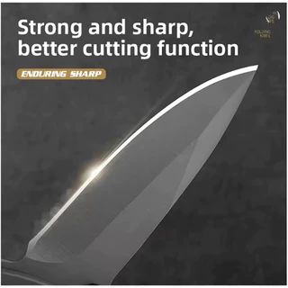 BROWNING FOLDING KNIFE มีดพับ 23CM 440C มีระบบดีดใบมีด มีดเดินป่า แบบบพกพา แข็งแรงคมกริบ