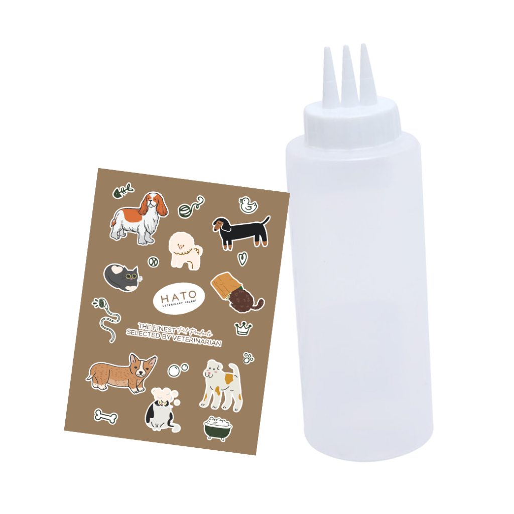 [GIFT] HATO Mixing Bottle (Groom,MKP) ขวดผสมแชมพู แถมฟรี!! สติ๊กเกอร์สุดน่ารัก