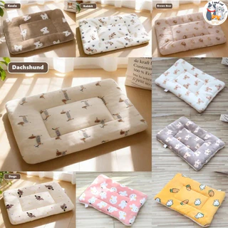 [พร้อมส่ง] แผ่นปูนอนสัตว์เลี้ยง ซักเครื่องได้ ที่นอนแมว ที่นอนหมา เบาะนอน ผ้ารองกรง พรมนอน ของใช้แมว