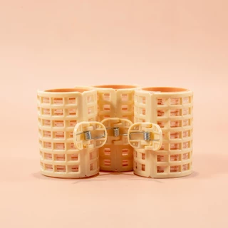 [A-9506] แกนม้วนผม 2-in-1 แบบมีกิ๊บหนีบในตัว (แพ็ก 3 ชิ้น) ยกโคนผม เพิ่มวอลลุ่ม ไม่ทำร้ายเส้นผม