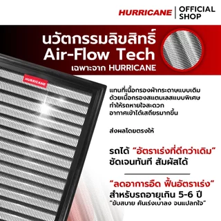 HURRICANE กรองอากาศมอเตอร์ไซต์ผ้าแดง & สแตนเลส Honda CT125 HM-8187