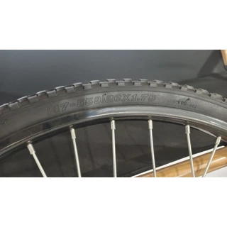 ล้อยางลม ล้อรถจักรยาน ล้อรถเข็น รถสาลี่ 26x1.75”(26x1 3/4”) รถตัดหญ้าแบบเข็น พร้อมยางนอกใน จำนวน1ชุด