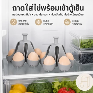 SUK HOUSE หม้อต้มไข่ซิลิโคนทนอุณหภูมิสูงเกรดอาหารในครัวเรือนไข่ต้มสิ่งประดิษฐ์แม่พิมพ์ไข่ต้มถาดเก็บไข่
