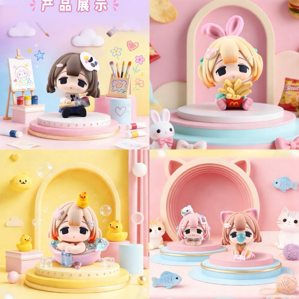 ❌หมดแล้วห้ามกด❌(ย149) โมเดล : Niko Soft Cute Little World Series Blind Box