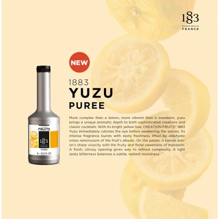 1883 เพียวเร่ ยูซุ สำหรับเมนูโซดา สมูทตี้ | YUZU FRUITS PUREE 1000 ml. (SKU 6906)